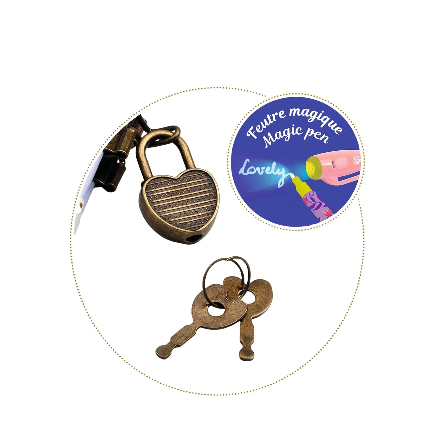 Djeco Melissa Secret Notebook and Magic Marker