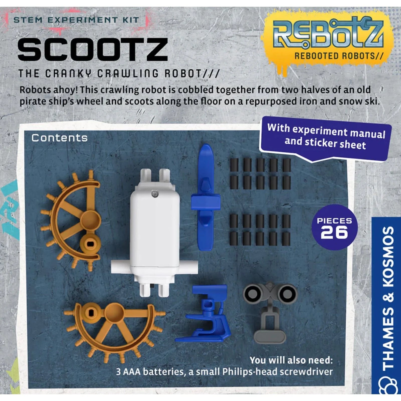 Thames & Kosmos Rebotz: Scootz -The Cranky Crawling Robot