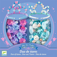 Djeco Duo Of Tiaras Blue Bead Set