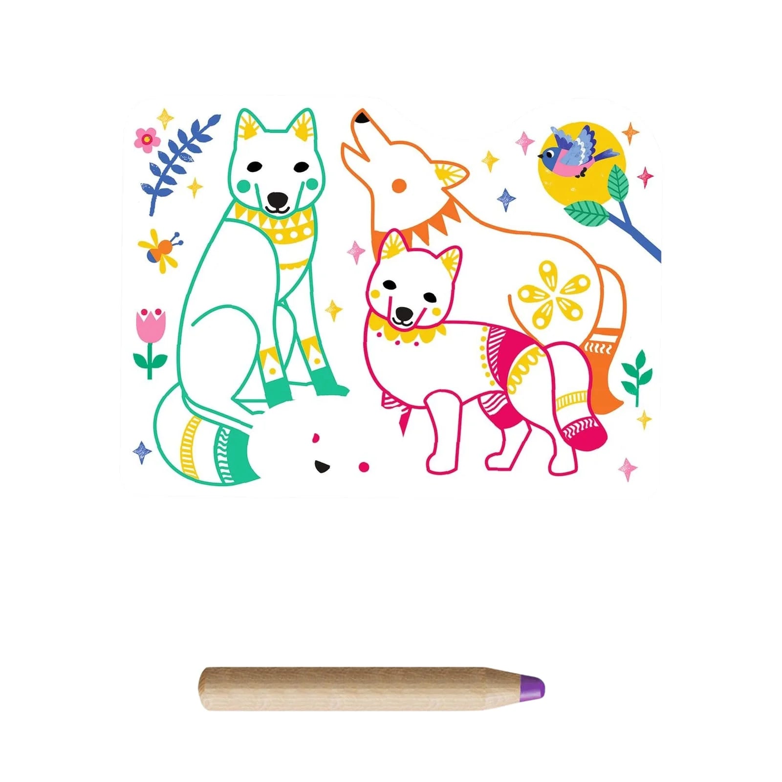 Djeco Forest Families Colouring