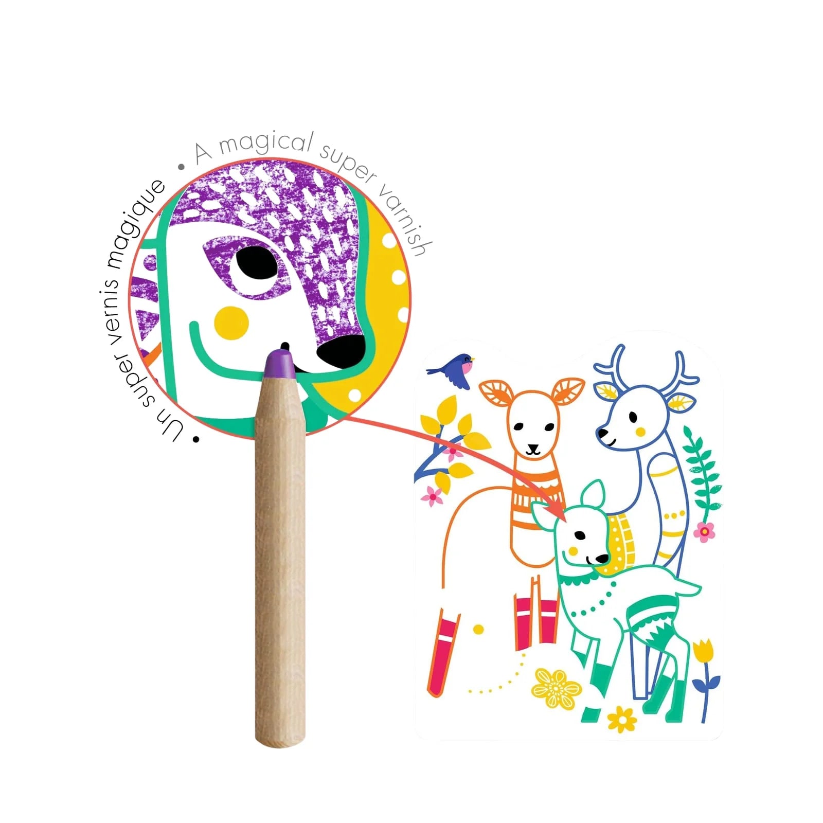 Djeco Forest Families Colouring