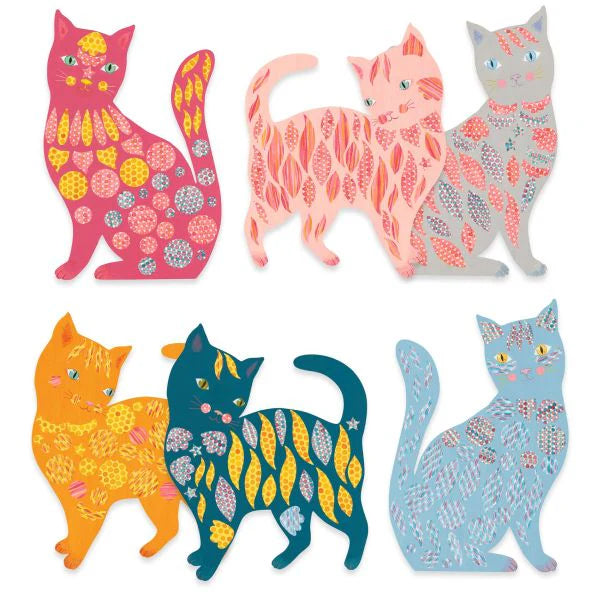 Djeco Elodie's Cute Cats Create With Paper