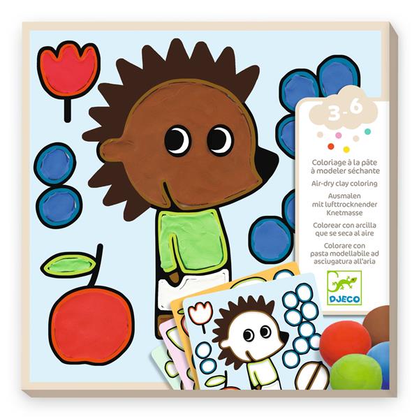 Djeco Air Dry clay colouring / Naughty Garden Friends