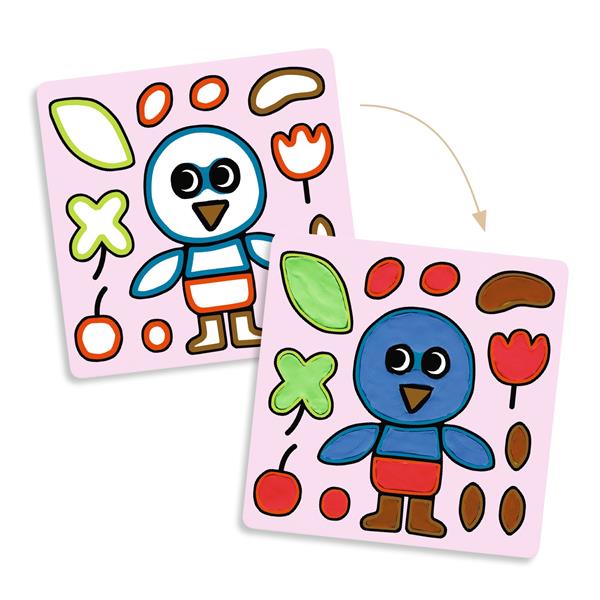 Djeco Air Dry clay colouring / Naughty Garden Friends
