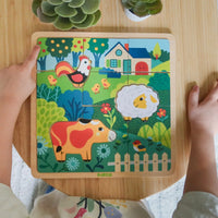 Djeco Farm Puzzlo Wooden Puzzle