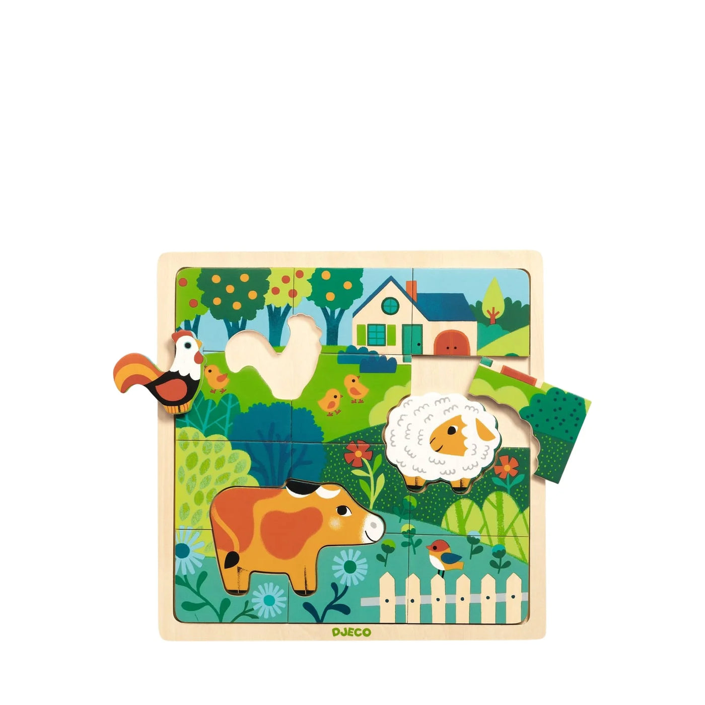 Djeco Farm Puzzlo Wooden Puzzle