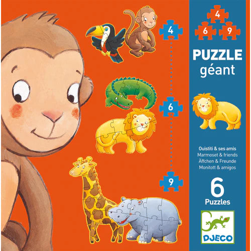 Djeco Marmoset & Friends Giant Puzzle