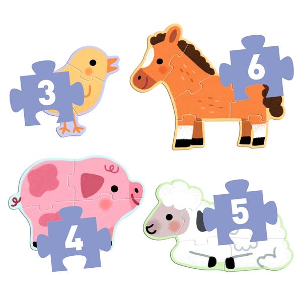 Djeco Primo Puzzle / At The Farm