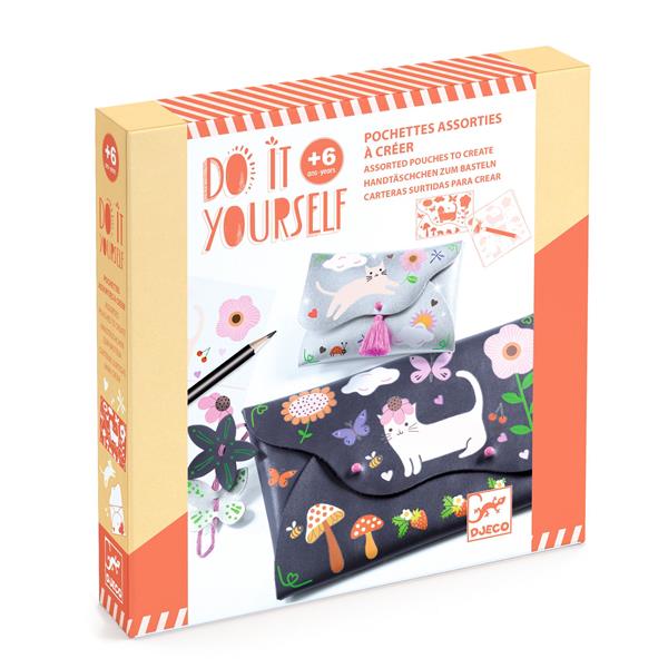 Djeco Joyful Friends Pouches To Create