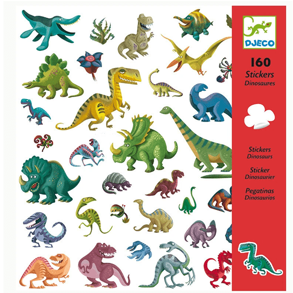 Djeco 160 Dinosaur Stickers