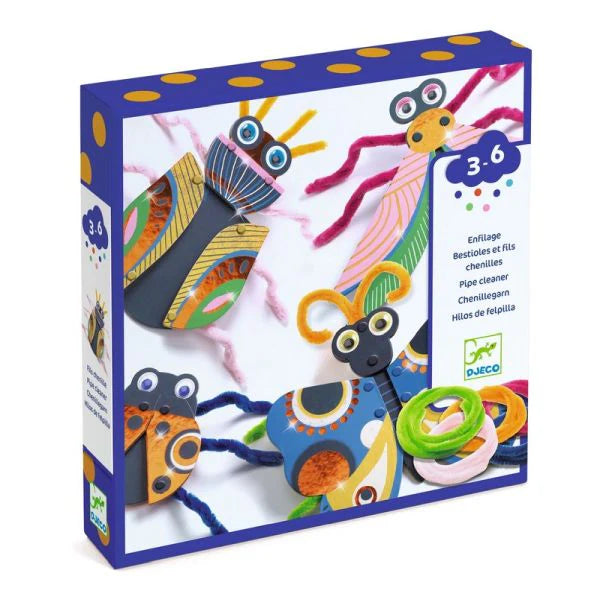 Djeco Yarn Bugs Threading 3-6 Yrs