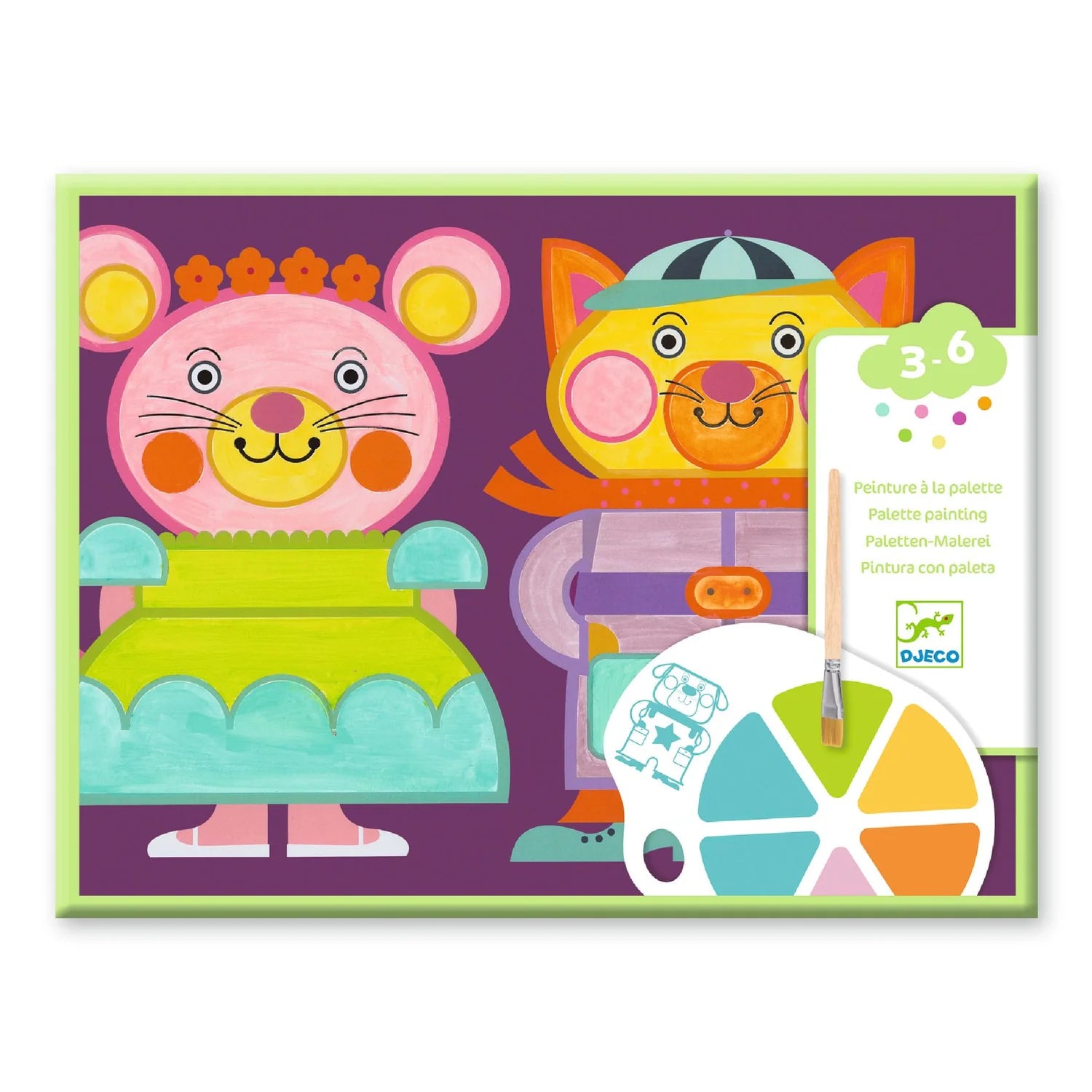 Djeco Chubby Cheeks Palette Painting 3-6 Yrs