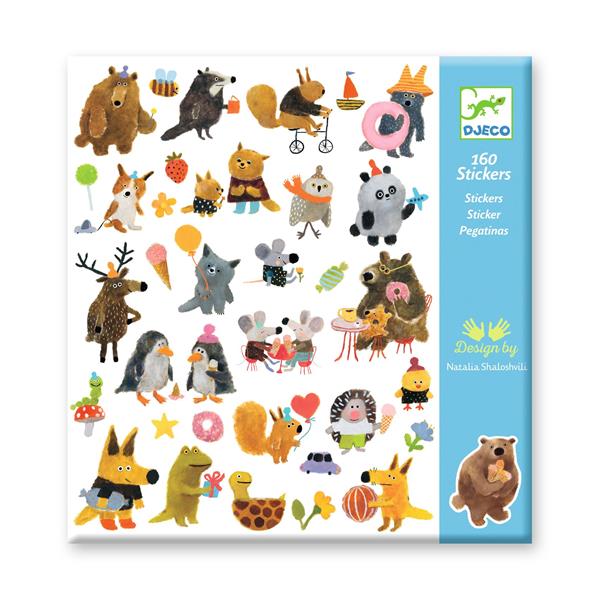 Djeco Stickers / Fluffy friends