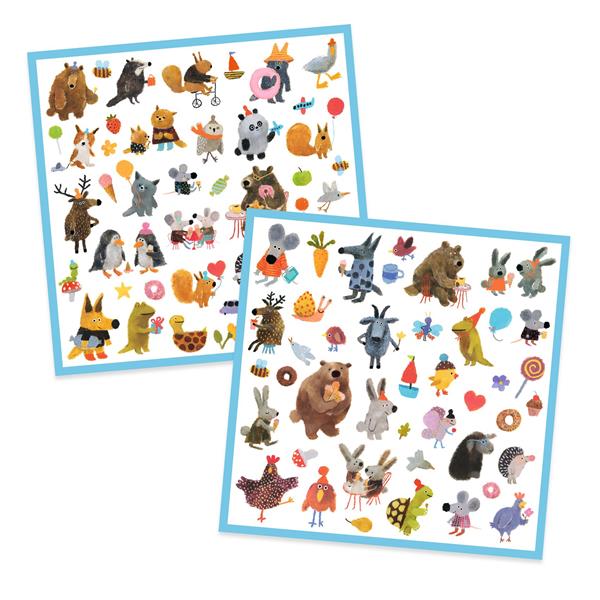 Djeco Stickers / Fluffy friends