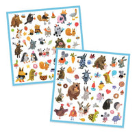 Djeco Stickers / Fluffy friends