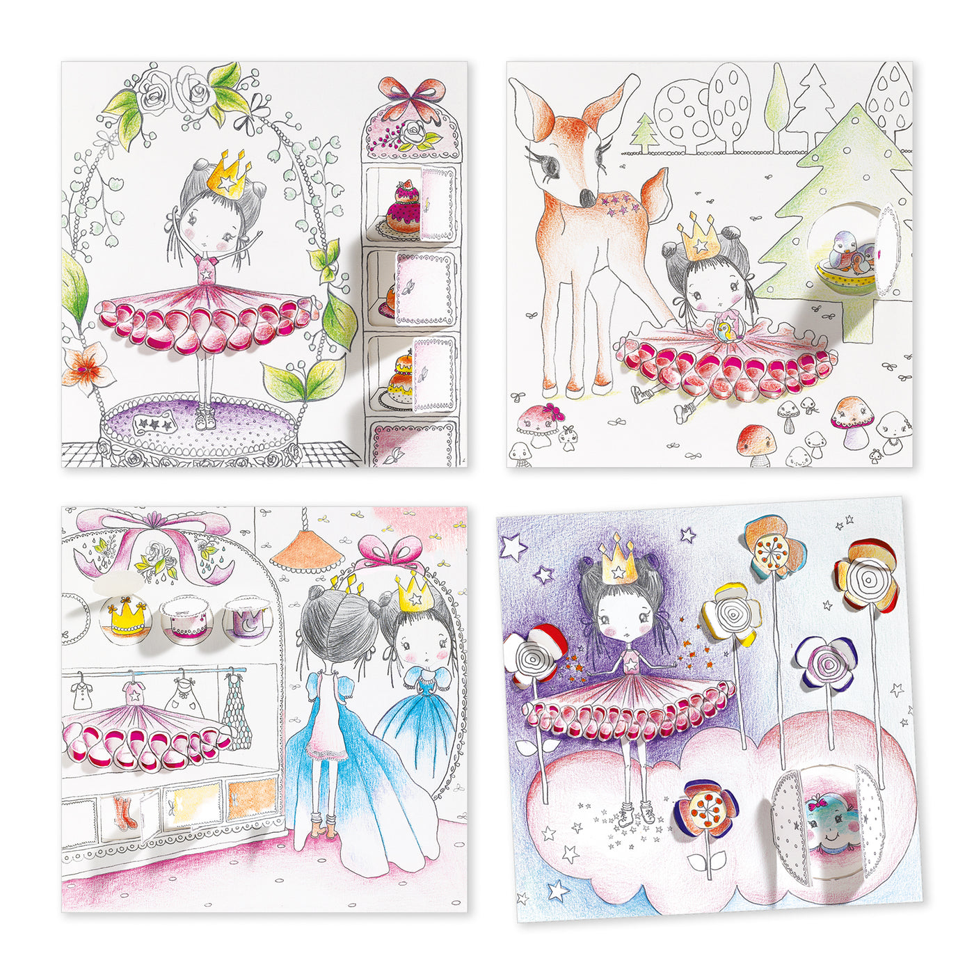 Djeco Colouring surprises / Les petites portes de Pupi