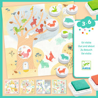 Djeco Out And About Stamp Craft Set 3-6yrs