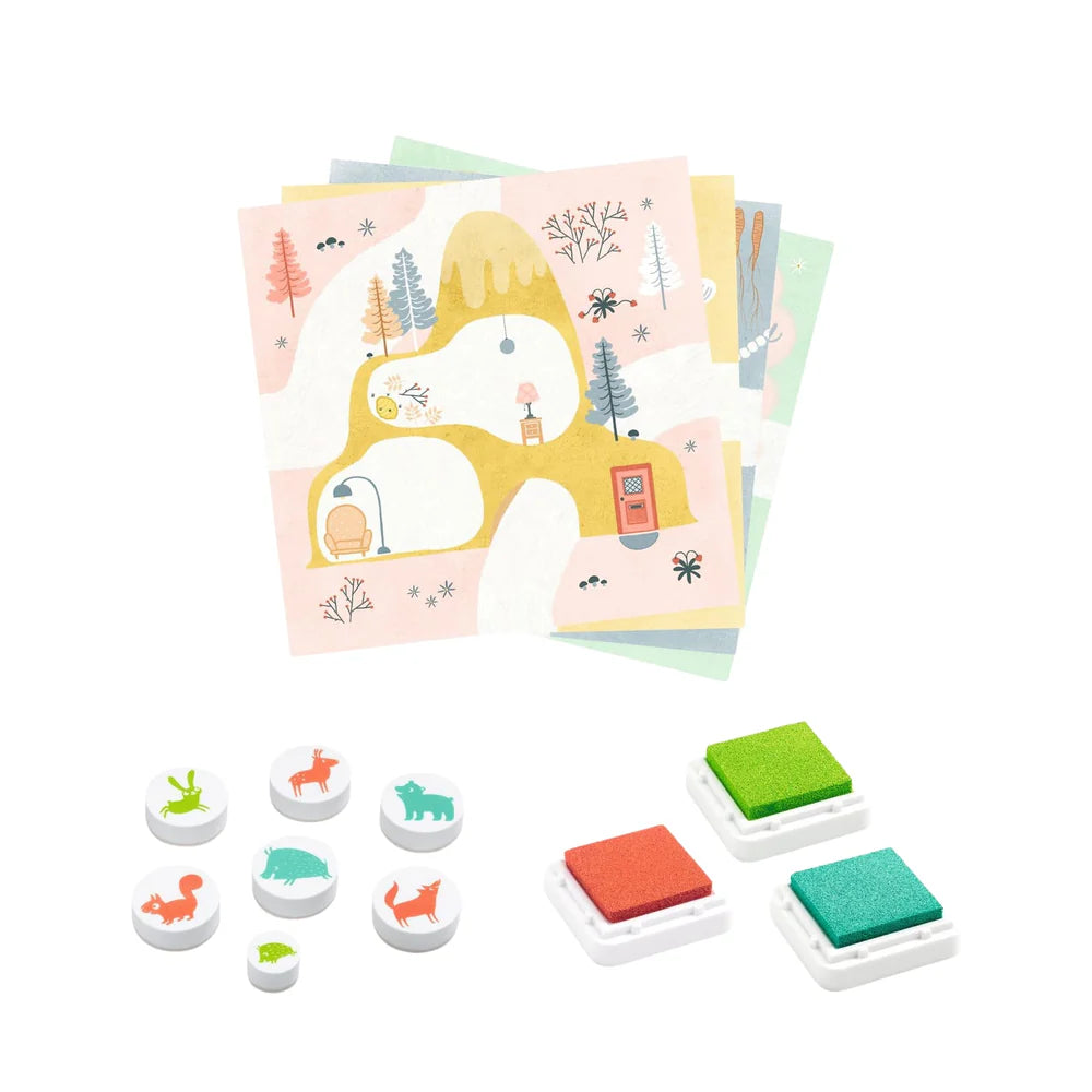 Djeco Out And About Stamp Craft Set 3-6yrs
