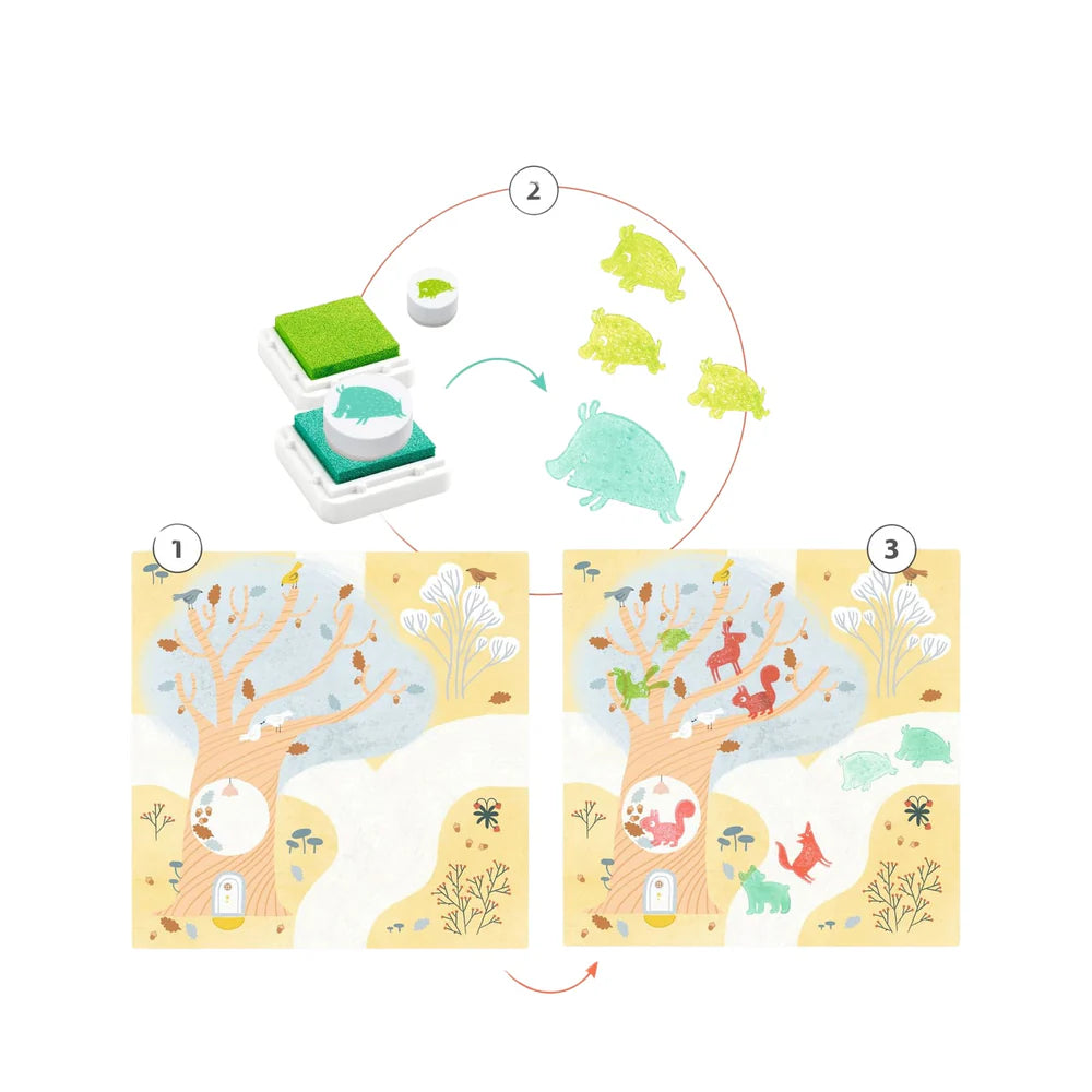 Djeco Out And About Stamp Craft Set 3-6yrs