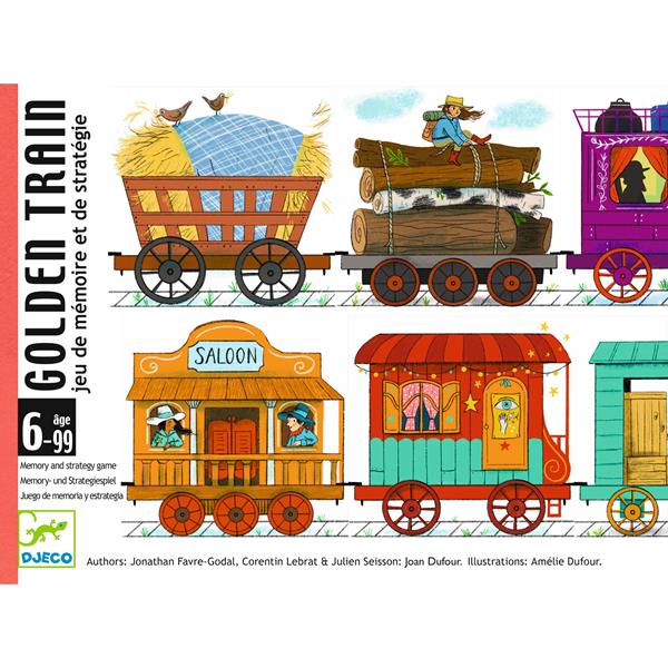 Djeco Golden Train Memory & Strategy Game