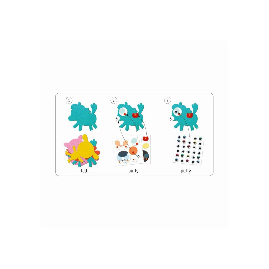 Djeco I Love Animals Stickers