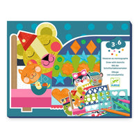 Djeco Drawing with Stencils  - Neat But Fun Drawing 3-6yrs