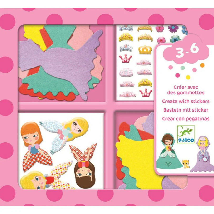 Djeco I Love Princesses Stickers