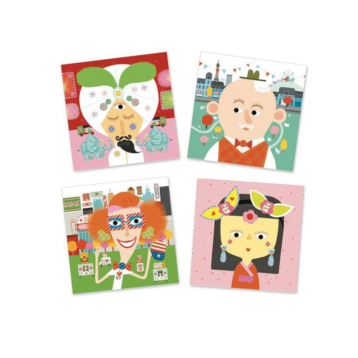 Djeco All Different Create With Stickers