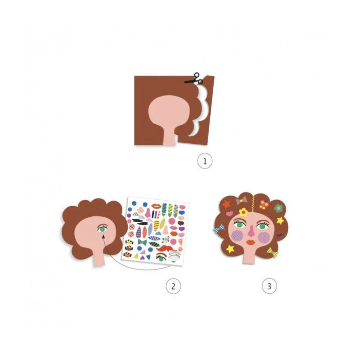 Djeco Stickers/Hairdresser