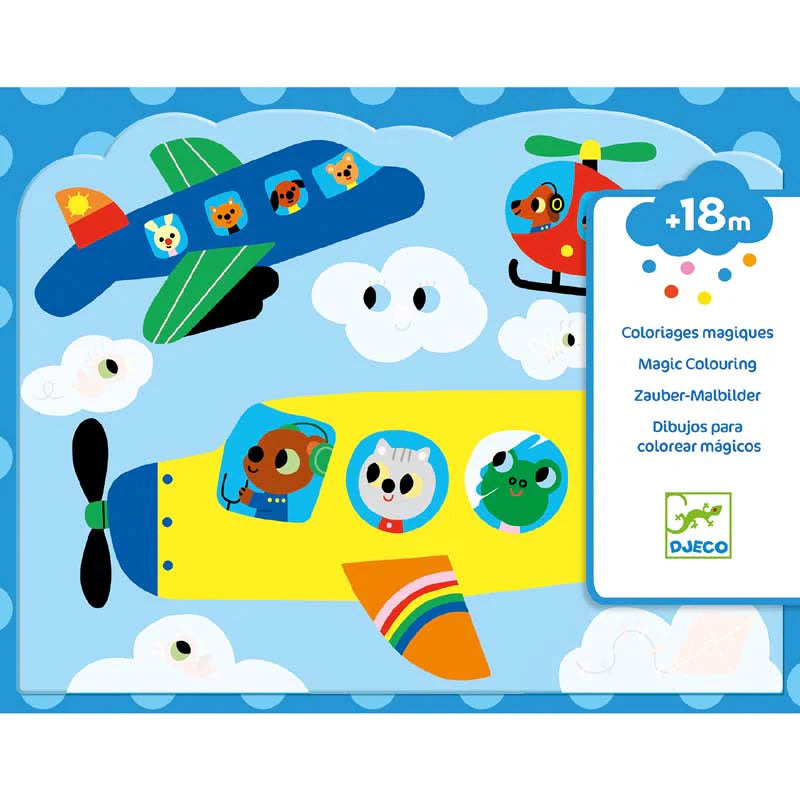 Djeco Hidden In The Sky Magic Colouring