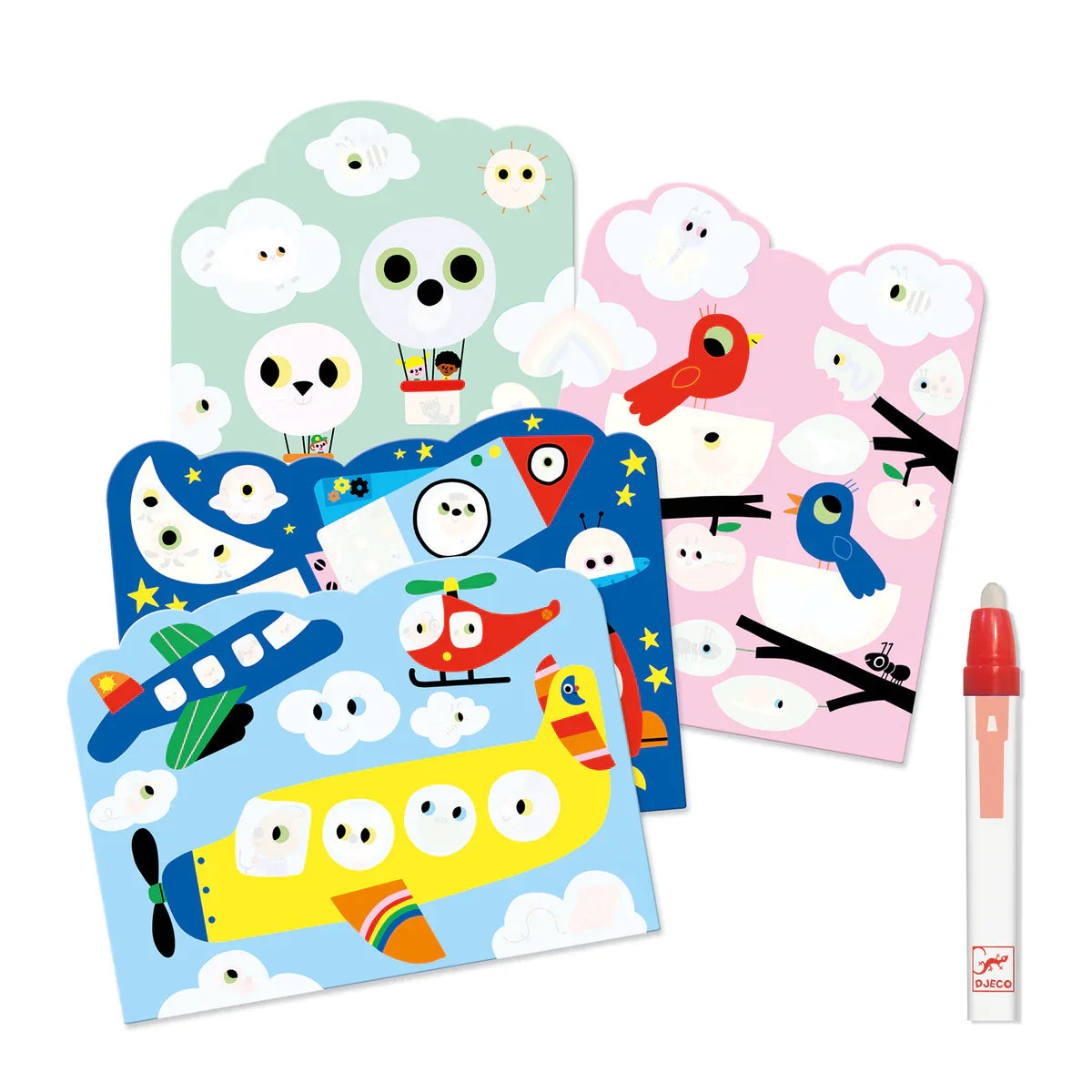 Djeco Hidden In The Sky Magic Colouring