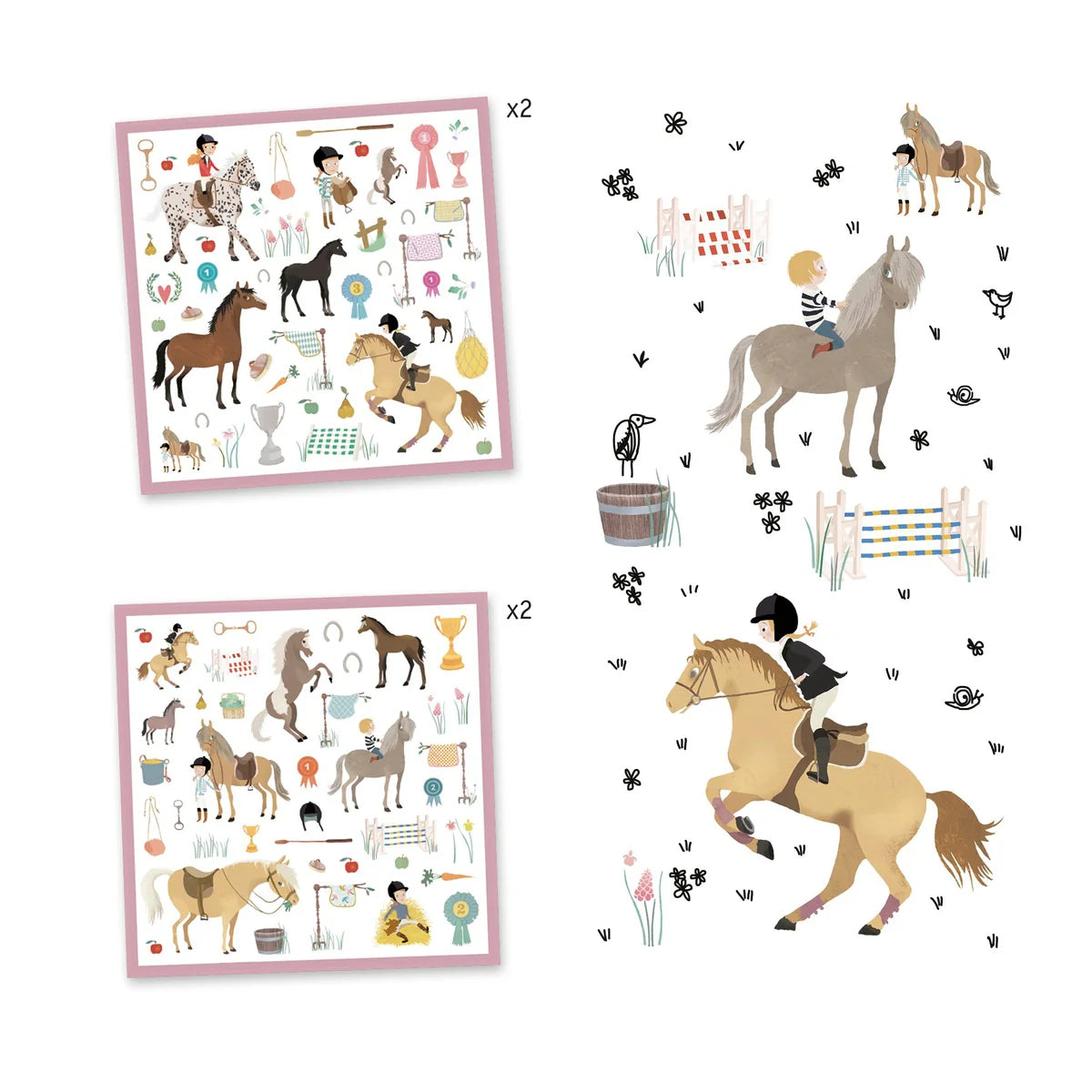 Djeco 160 Horse Stickers