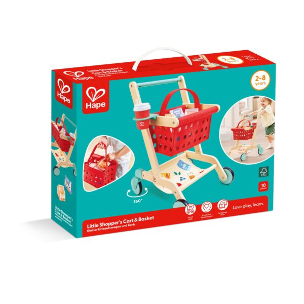 Hape Little Shoppers Cart & Basket