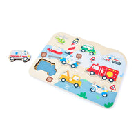 Hape Emergancy Vehicles Peg Puzzles