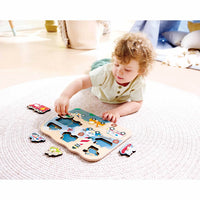 Hape Emergancy Vehicles Peg Puzzles