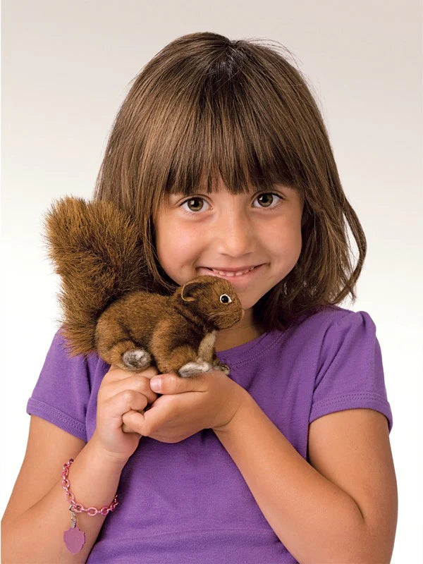Folkmanis Mini Red Squirrl Finger Puppet