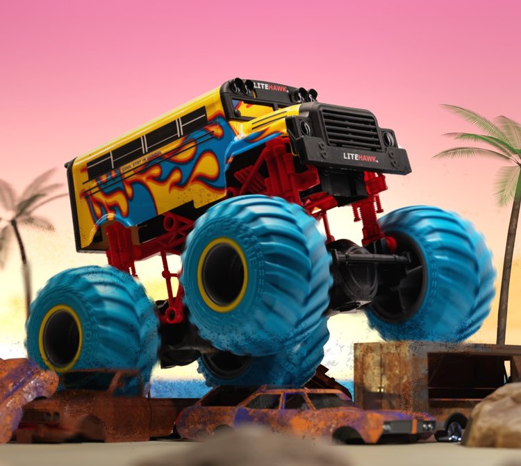 LiteHawk Beach Bash Crush Bus