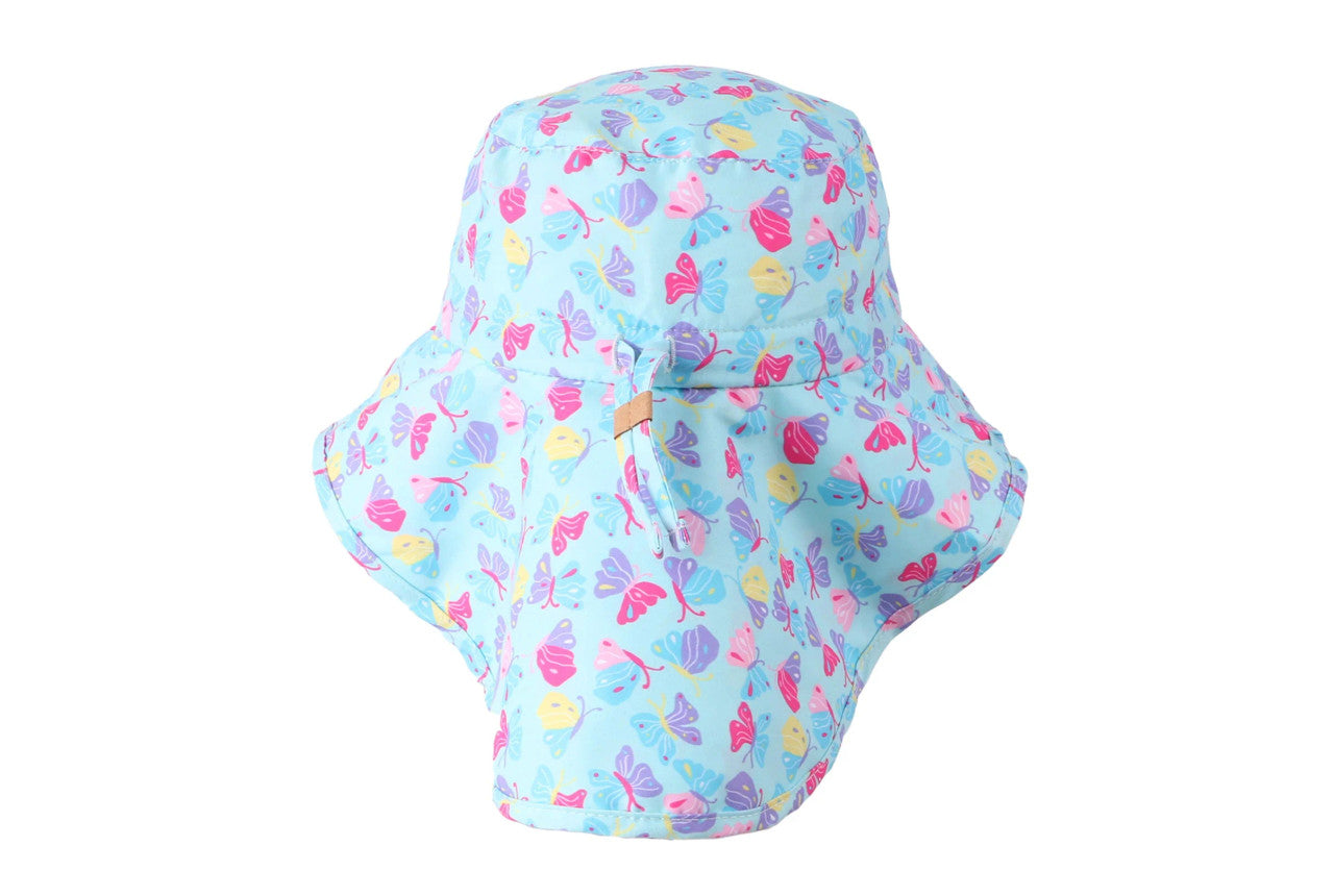 FlapJackKids Butterfly Sun Hat Neck Cape 2-4 Years