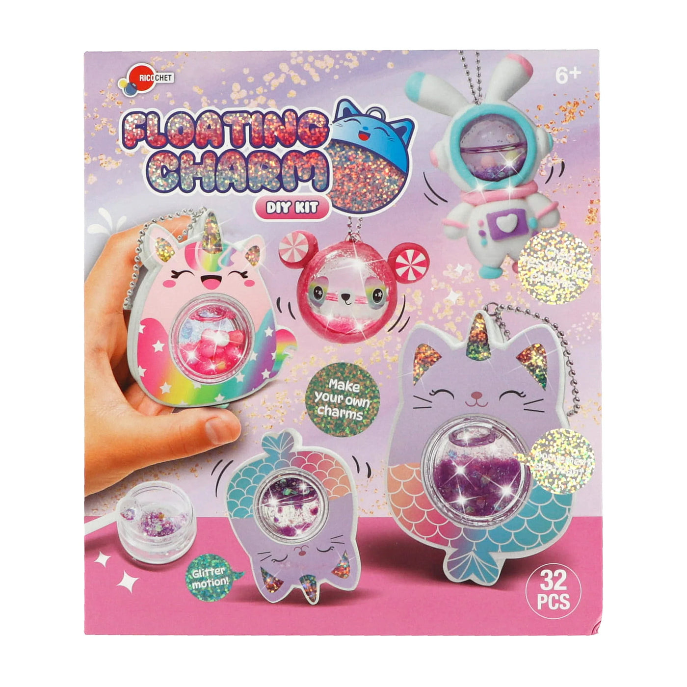 DIY Floating Keychain Set