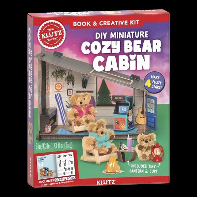 KLUTZ DIY Minature Cozy Bear Cabin