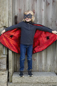 Great Pretenders Reversible Spider/ Bat Cape - Comes With Mask