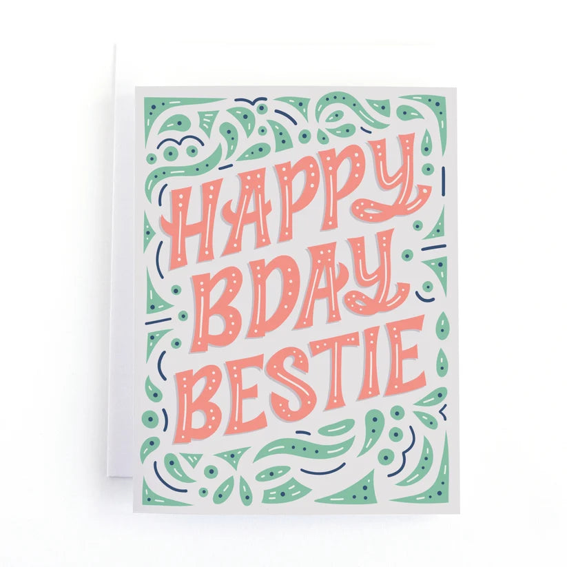 Happy BDay Bestie Birthday Card