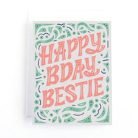 Happy BDay Bestie Birthday Card