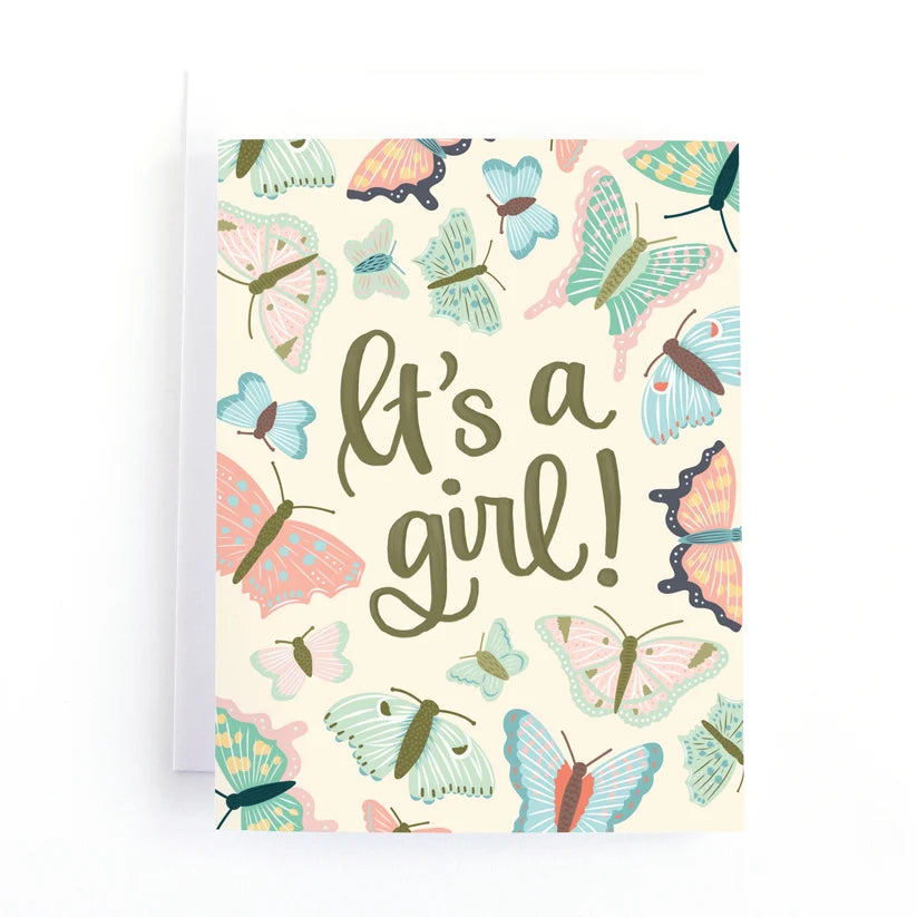 It's A Girl! Baby Card