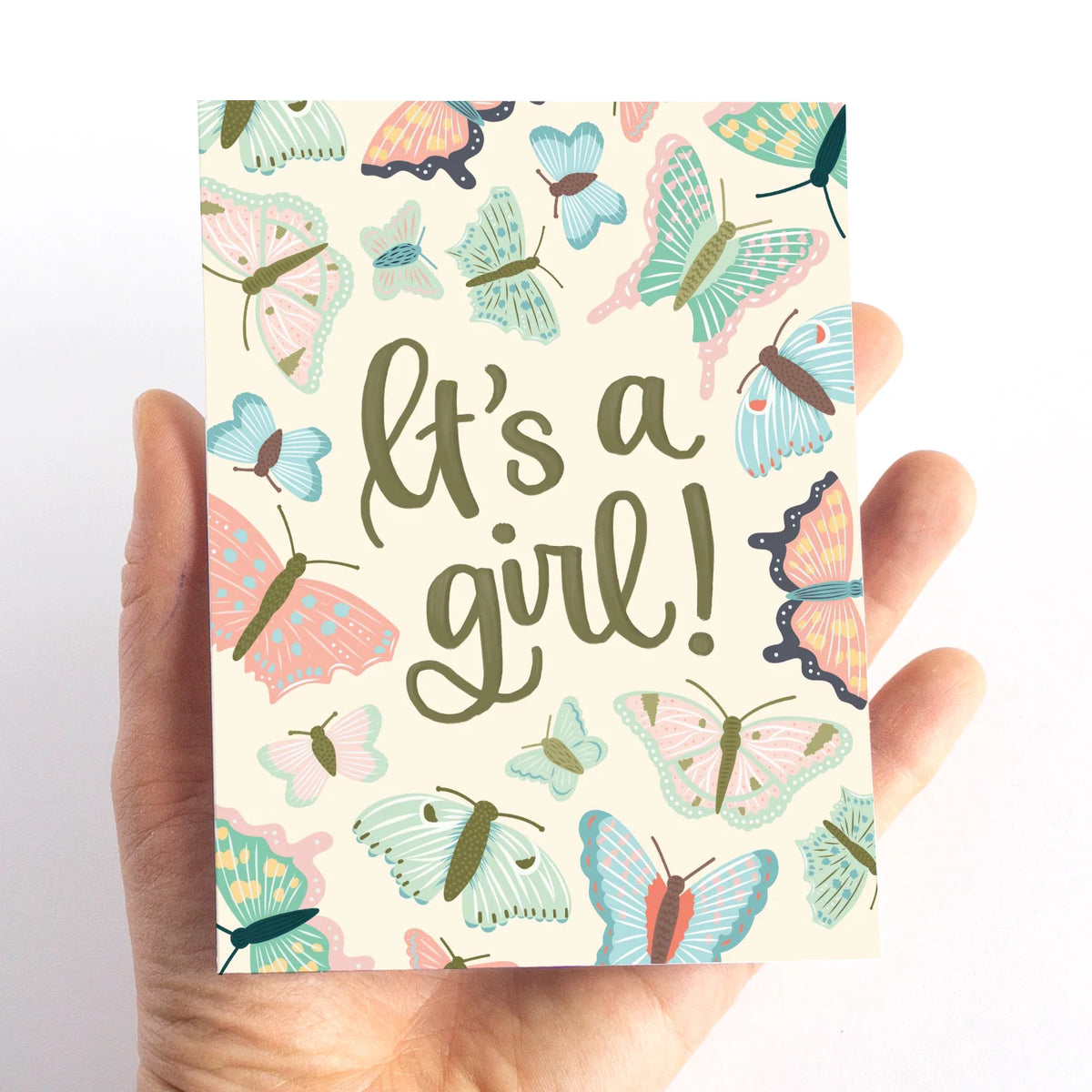 It's A Girl! Baby Card