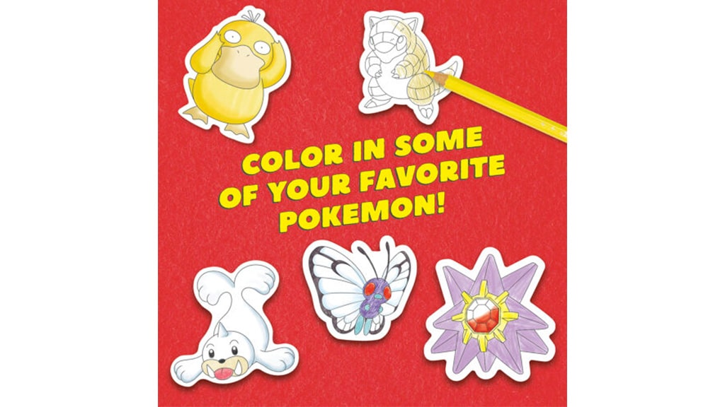 KLUTZ Pokemon Colour Your Own Fuzzy Stickers