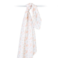 Lulujo Piggies Swaddle Muslin Blanket