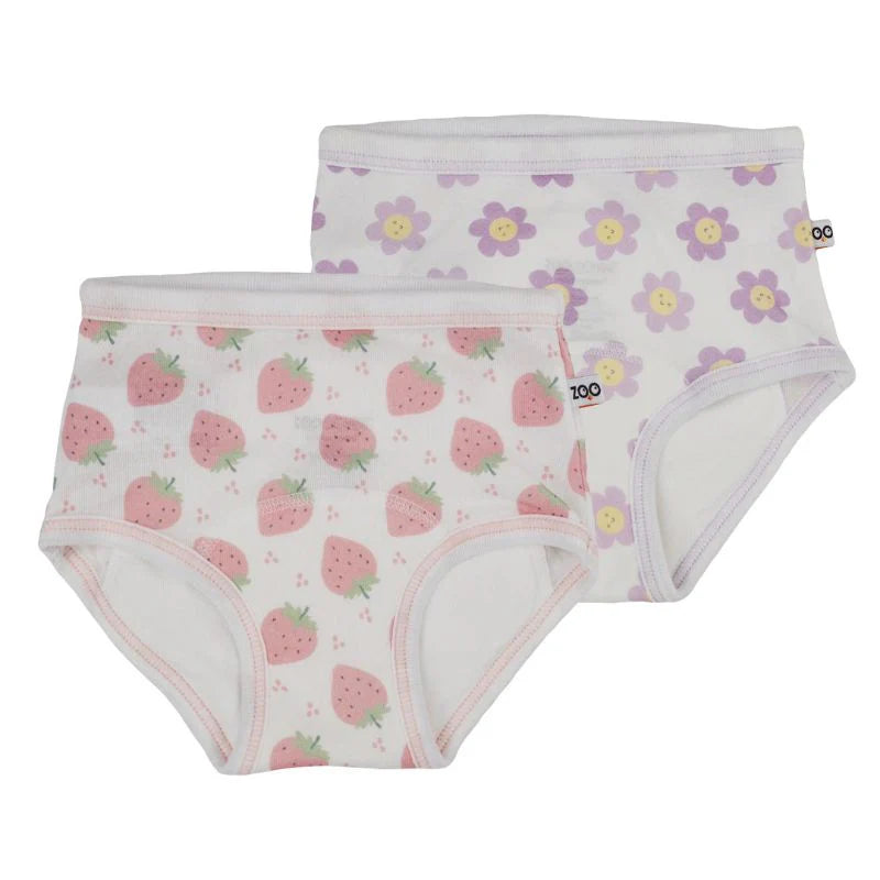 Zoocchini Training Pants Strawberry/Daisy 2 Pack