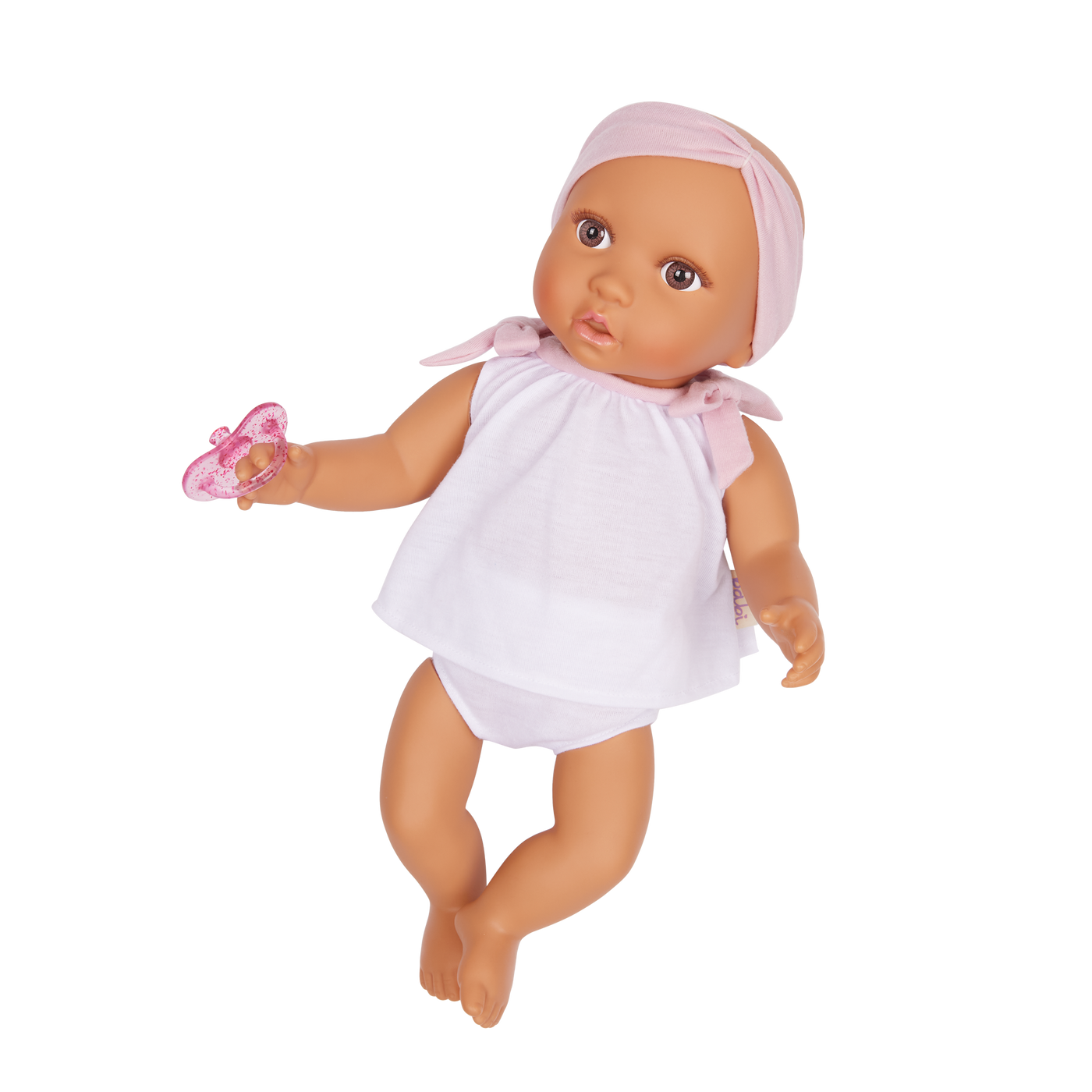 Lullababy White & Pink Outfit Baby Doll