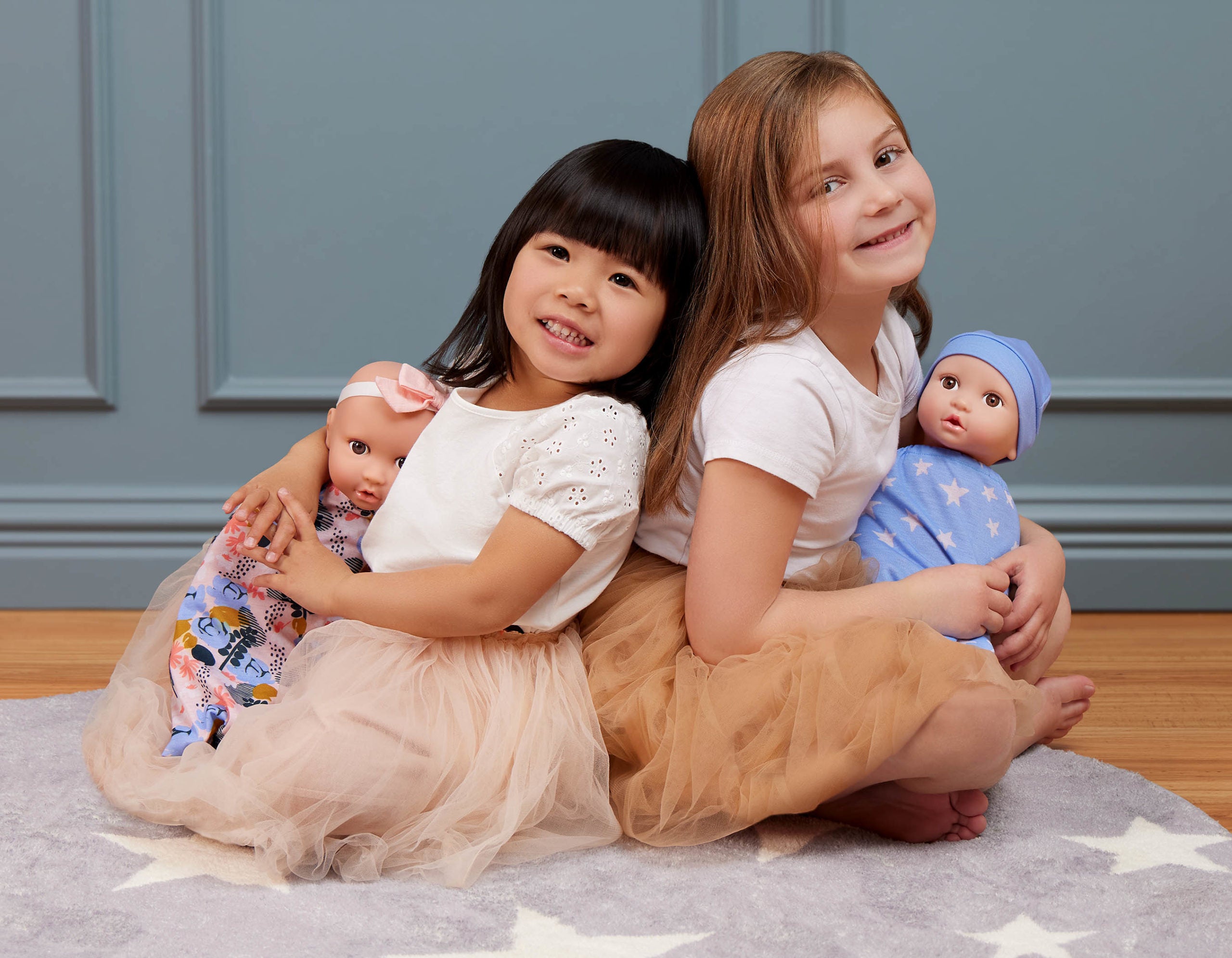 LullaBaby Twin Newborn Dolls with Sleeping Bags